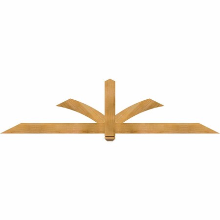 Ekena Millwork Redmond Rough Sawn Timber Gable Bracket, Western Red Cedar, 84"W x 21"H x 2"D x 4"F, 6/12 Pitch GBW084X21X0204RED00RWR